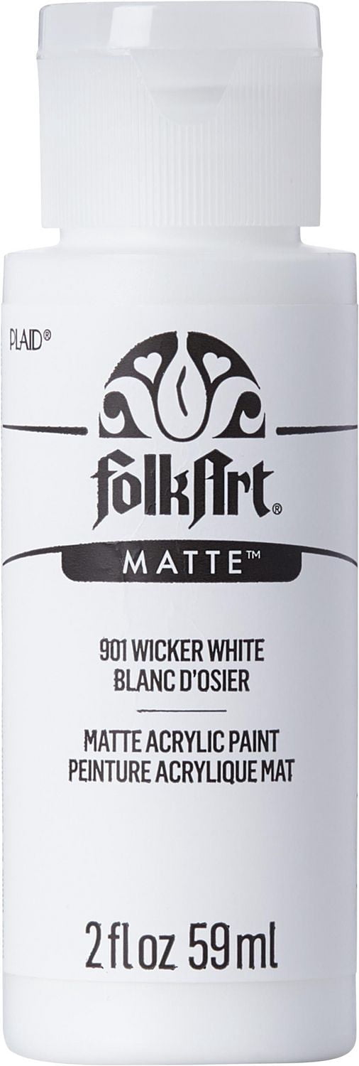 Peinture acrylique mate FolkArt, 2 oz, Blanc Osier