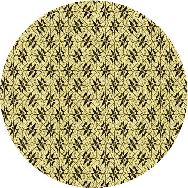 Ahgly Company Tapis Rond Lavable en Machine Intérieur Transitionnel Rouge Brun, 8 Pieds Rond