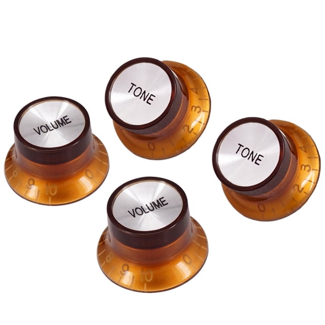 4Pcs Guitar Speed Control Knobs 2 Volumes 2 Tones Knob For LP SG Electric Guitar