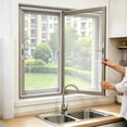 thumbnail image 4 of Ovzne Self Adhesive Window Screen, No Drill Mosquito Net Mesh, Adjustable Replacement Insect Screen for Home Windows Kitchen Bedroom White, 4 of 6