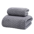 thumbnail image 2 of Boovnll Bath Towels Set of 2, Super Soft Absorbent Hand Towels & Towels for Bathroom Quick Dry Microfiber for Bathroom, Hotel, Pool, Gym, Spa, Daily Use, Towels, 2 of 5