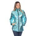 thumbnail image 1 of White Mark Women's Metallic Puffer Coat, 1 of 6