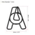thumbnail image 2 of Unique Bargains Paper Clip Coated Letter A Shape Alphabet Clips, Black, 100 Count, 2 of 6