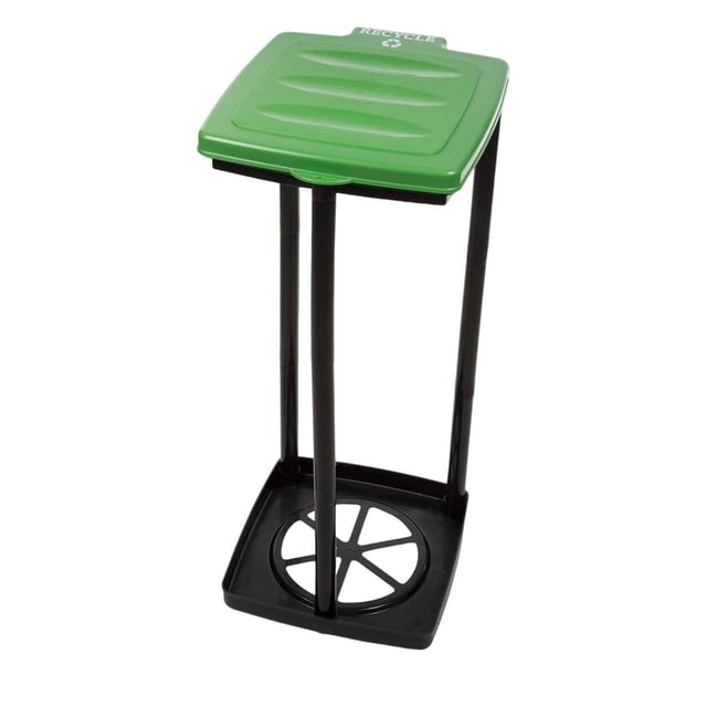 Lipstore Trash Bag Holder Garbage Bag Support Versatile Decoration Garbage Bin Holder Organizer for Home Use Kitchen Laundry Recycling Green