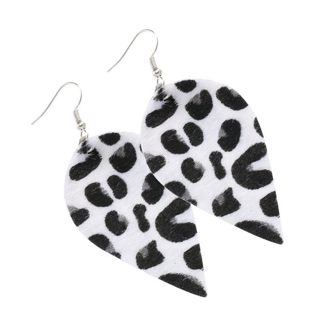 QualitChoice Leopard Print Earrings Body Decoration Water Drop Ear Dangles Birthday Gift Type 3 1Set