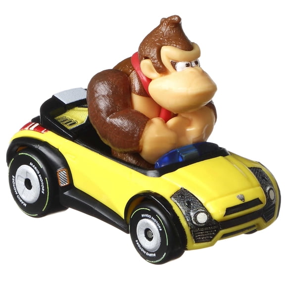 Mini véhicule Donkey Kong Sports Coupe Hot Wheels à l’échelle 1:64 inspirés de Mario Kart
