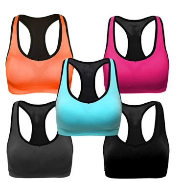 Daisyyozoid Soutien-gorge de Sport Sans Coutures pour Femmes à Rabais 5 Pcs, Dos Nageur - Soutien-Gorge de Sport Haut pour Entraînement