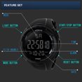thumbnail image 4 of TIMIFIS Montre Intelligente de Luxe pour Hommes Analogique Numérique Sport Militaire Montre-Bracelet à DEL - Été, 4 of 5