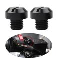 thumbnail image 3 of maskred 2 Pcs M10x1.25 Rétroviseurs Filetage Vis Boulons Bouchon Trou Noir Inverse 10mm 1Set, 3 of 6