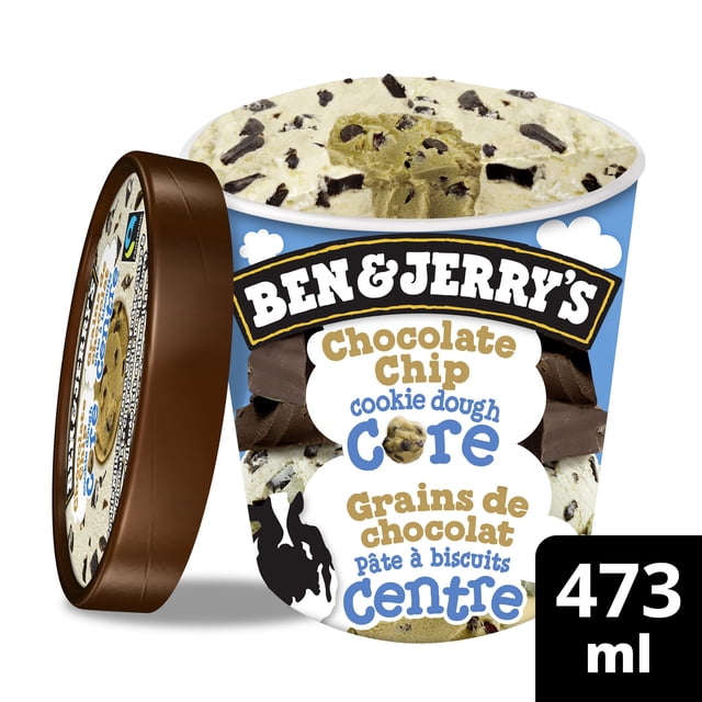 Ben & Jerry's Chocolate Chip Cookie Dough Core Ice Cream, 473 mL