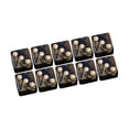 thumbnail image 3 of lionlar Acrylic Six Sided Dices Set Toys 16mm Opaque for RPG Math Teaching Golden, 3 of 6