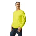 thumbnail image 2 of Radyan High Visibility Long Sleeve Safety T-Shirt - 12 Pack, 100% Polyester, Size: Adult, 2 of 5