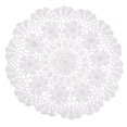 thumbnail image 3 of jifeng Nénuphar Blanc Crochet Coton Dentelle Napperon Napperons de Table Napperons Tapis 40cm, 3 of 9
