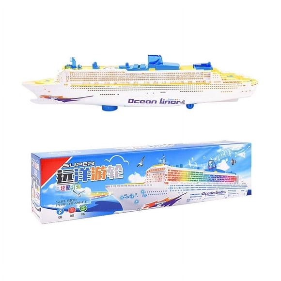 SNNROO Model Ocean Liner Cruise SteamshipElectric Ship Children Best Birthday Gift Toys