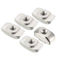 thumbnail image 1 of Unique Bargains Sliding T Slot Nuts, M3 Half Round Roll In T-Nut for 3030 Series Aluminum Extrusion Profile, Carbon Steel Nickel-plated,, 1 of 5