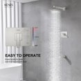 thumbnail image 4 of KENES Brushed Nickel Shower Faucet Tub and Shower Trim Kit with 8-Inch Rain Shower Head Modern Single-Spray Shower Faucet Set KE-6024A (Shower Valve Included), 4 of 5