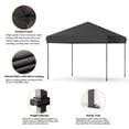 thumbnail image 3 of 10x20 Pop Up Canopy Tent, Heavy Duty Outdoor Canopy with 3 Adjustable Height, Commercial Street Vendors Party Tents for Parties Wedding with Roller Bag & 6 Sandbags, Black, 3 of 5
