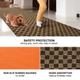 thumbnail image 2 of ANTPOP Runner Rug Outdoor Carpet Runners Hallway Non-Slip Rubberback Area Rugs Indoor Entrance Mat for Entryway Kitchen, 2'x6', Checkred Brown, 2 of 6