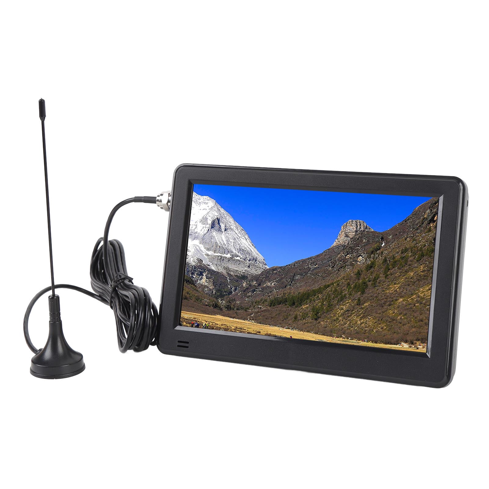 6 Inch Portable TV, Portable LED TV 1500mAh Rechargeable Battery Sensitive Tuner 1080p Video Player Multiple Formats Support with Remote Control for Car