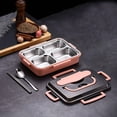 thumbnail image 2 of Stainless Steel Bento Lunch Box Thermal Insulation Bento Box Tableware Set Portable Lunch Box Student Lunch Box, 2 of 2
