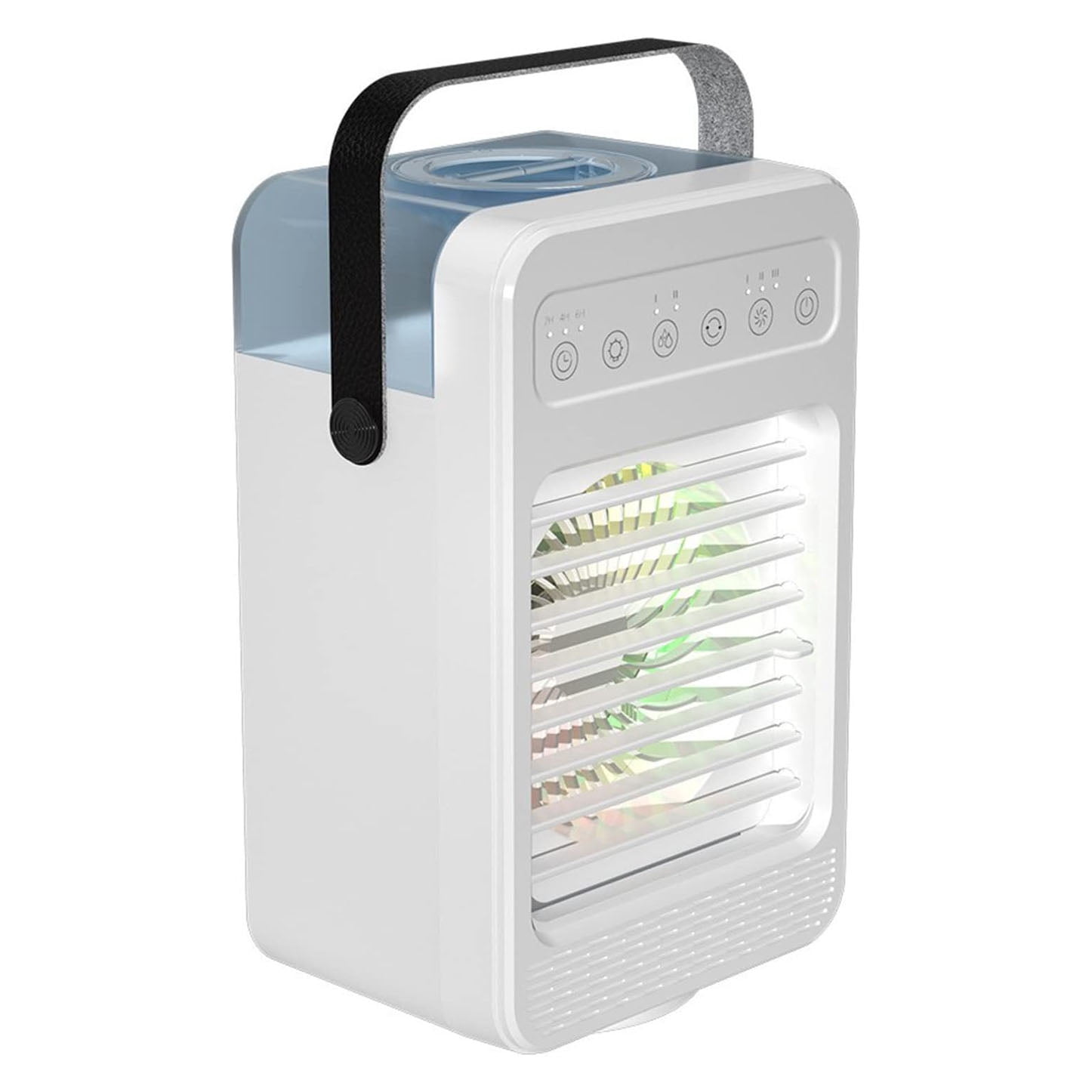 Portable Air Conditioners, 180°Oscillation Mini Air Conditioners, 4 Wind Speed Portable AC, Built-in Ambient Lighti AC Unit, Large Water Tank Air Cooler for Room/Kitchen/Office/Desk[2024 UPGRADED]