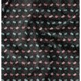 thumbnail image 1 of Soimoi Black Rayon Fabric Rabbit Animal Print Fabric by the Yard 42 Inch Wide, 1 of 6