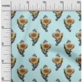 thumbnail image 1 of oneOone Silk Tabby Fabric Leaves & Floral Block Print Fabric BTY 42 Inch Wide, 1 of 4