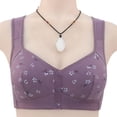 thumbnail image 3 of Women's Sexy Lace Front - Button Underwire Bra - Adjustable Shoulder Strap, Shaping Cup, Comfortable, Plus - Size Options, Hand Wash, 3 of 5