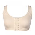 thumbnail image 1 of Women Post-Surgical Sports Support Bra Front Closure with Adjustable Straps Wirefree Padded Workout Bra Tops, 1 of 11