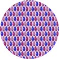 thumbnail image 1 of Ahgly Company Tapis d'Intérieur Ronds Transitionnels Lavables à la Machine, Violet Orchidée Foncé, 3 Pieds Rond, 1 of 7