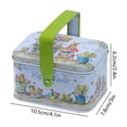 thumbnail image 3 of ABPWLY Christmas Tin Box Portable Gift Ingenious Packaging Box Children's Snacks Candy Clearance Bedroom Decor Canada Days Wall Decor Kitchen, 3 of 6