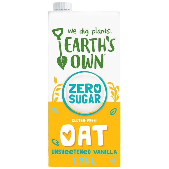 Earth's Own Gluten-Free, Zero Sugar Vanilla Oat Milk Alternative, 946 mL