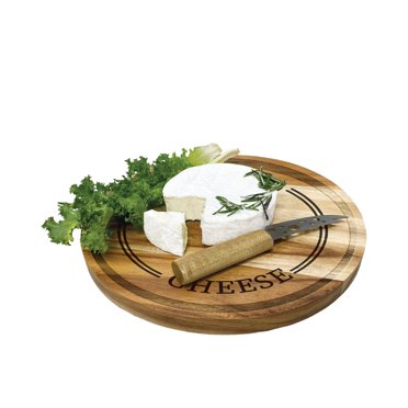 JS Gourmet - Acacia Wood Serving Board with Cheese Knife