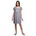 thumbnail image 3 of Moomaya Chemise de Nuit d'Allaitement à Patte de Boutonnage Imprimée pour Femmes, 3 of 5
