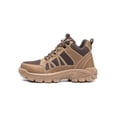 thumbnail image 3 of Woobling Unisex Safety Shoe Lace Up Work Shoes High Top Protection Boot Anti-collision Booties Men Slip Resistant Steel Toe Boots Brown 10, 3 of 9