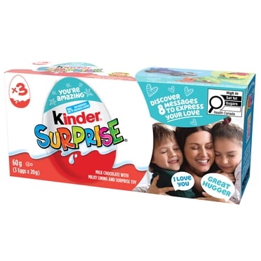 KINDER SURPRISE Milk Chocolate Eggs with Toys, Pack of 3