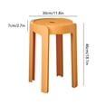 thumbnail image 3 of HOARBOEG Home Chairs Made Of Thick Plastic Can Be Stacked And Stacked. Dining Table Stools Windmill Stools High Round Stools Rubber Stools And Simples Chairs, 3 of 6