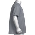 thumbnail image 3 of MesaSe Mens Lin Manches Courtes Été Solides Chemises Décontracté Robe en Vrac Soft Tops Tee Blue M, 3 of 7