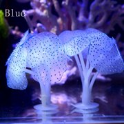 mtvxesu Fish Tank Decor Aquarium Fish Tank Fluorescent Soft Silica Gel Coral Sale