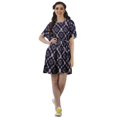 thumbnail image 2 of Moomaya Moss Georgette Bell Sleeves Short A-Line Printed Summer Dress For Women, 2 of 4