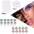 thumbnail image 2 of CUITING New Fake Lip Stud Ring Nose Ring Eyebrow Ring Dimple Sticker Piercing Jewelry, 2 of 8