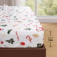 thumbnail image 3 of Hitime Full Size 4-Piece Christmas Sheet Set - Ultra Soft & Breathable Polyester Bed Sheets, All Season Cooling Bedding with Deep Pockets, Wrinkle & Fade Resistant (Christmas Pattern), 3 of 8