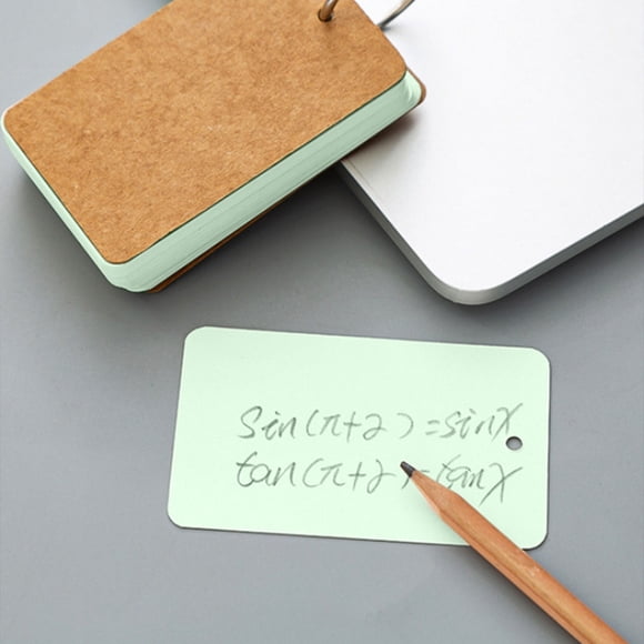 Weekly Deals! Gspmoly 3 Color Iron Ring Handwritten Hard Blank Card Loose-Leaf Book Fragment Utilization Card Weekly Deals