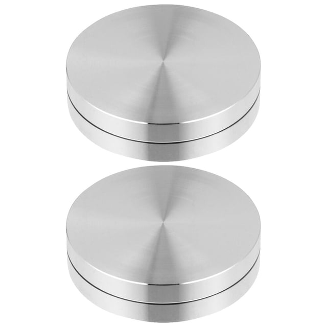 2Pcs Table Turntable Bearings Rotating Bearings Aluminum Alloy Bearings