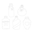 thumbnail image 4 of 20PC Large Size Bookmark Flower Page Clips Bookmarks Children Handmade DIY Transparent Flower Page Glass Bottle Wishing Bottle Sticker, 4 of 9