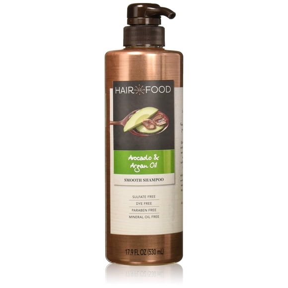 Sulfate Free Shampoo, Dye Free Smoothing Treatment, Argan Oil and Avocado, Hair Food, 17.9 FL OZ 17.9 Fl Oz