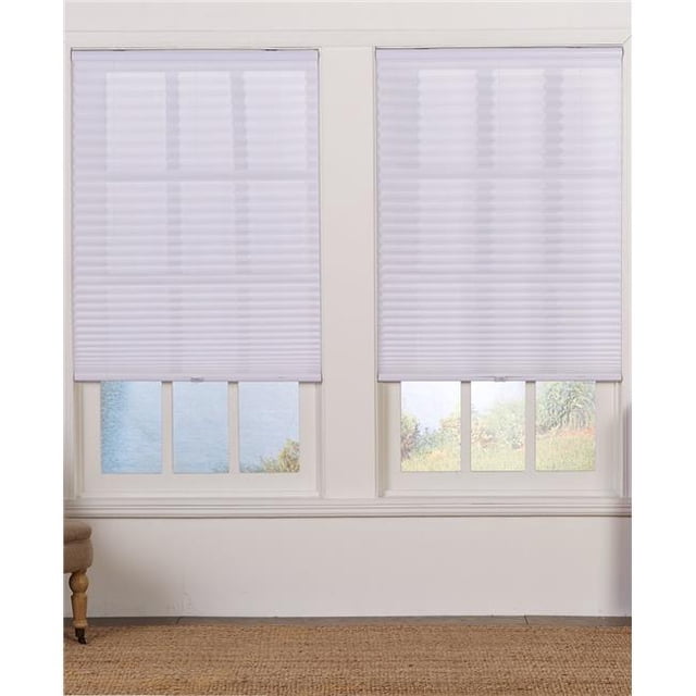 Cordless Light Filtering Pleated Shade, White - 39 x 64 in.