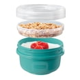 thumbnail image 3 of Rubbermaid TakeAlongs Twist & Seal Food Storage Containers, 378 mL (1.6 Cup), Teal Splash, 3 Pack, 3 of 6