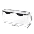 thumbnail image 3 of Pasta Storage Container Airtight Noodle Organizer Refrigerator Kitchen Herb Keeper Sealed Spaghetti Box Dry Food Pantry Organizer Transparent Lid, 3 of 5