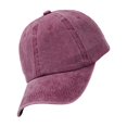thumbnail image 4 of Cotton Baseball Cap Solid Color Dome Replacement Breathable Summer Sports Sun Easy Matching Outdoor Adjustable Sunproof Hat Headgear Wine Red, 4 of 9